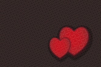 Valentine's Day template with heartsfor banners, inviations, advertisements, cards
