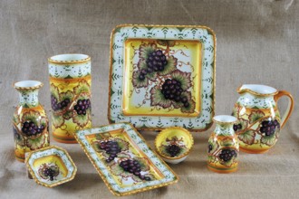 Some beautiful painted classical tuscan potteries (Ceramiche)
