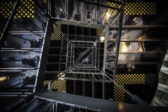 Spiral staircase of image. Shooting Location: Sendai, Miyagi Prefecture