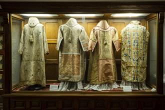 Dalmatics and chasubles, museum of religious art and paleontology, Church of San Bartolomé,