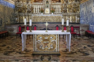 Inside the Sao Francisco Church of Salvador, located in the historical center of Salvador, in the