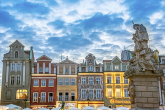 Architecture of Old Market in Poznan, Poland, Europe