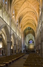 The Cathedral and Collegiate Church of St Saviour and St Mary Overie, view from the nave into the