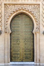 Door at the Mausoleum of Mohammed V. The Mausoleum of Mohammed V is a mausoleum located on the