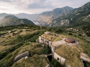 Stone structures of the Gorazda fort on Mount Lovcen. Montenegro.