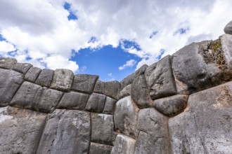 Sacsayhuaman fortress, Inca ruins in Cusco or cuzco town, Peru, South America