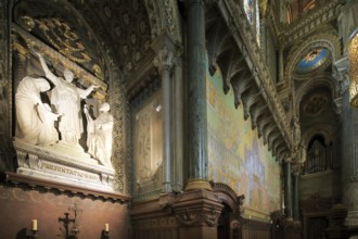 Basilica of Notre-Dame de Fourviere, Lyon, Auvergne-Rhone-Alpes, France, Europe