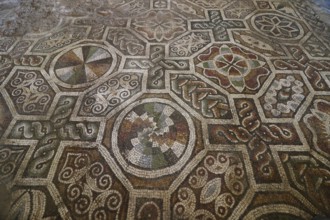 Mosaic floor. Roman mosaic in the oldest city in Europe. Depiction, civilisations