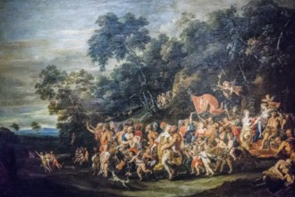 The Triumph of Bacchus, Jan Thomas van Yperen, 1650, oil on canvas, National Museum of Fine Arts