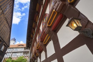 Stolberg facades in Harz mountains of Germany