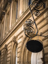 Ornate Blank Sign For Your Text In A European City