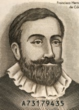 Francisco Hernandez de Cordoba (1475-1526) on Half Cordoba 1992 Banknote from Nicaragua. Founder of