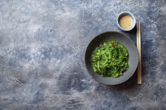 Food, Food, Chuka wakame, seaweed japanese salad with nuts sauce