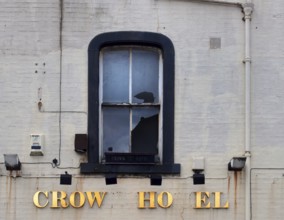 Leeds, west yorkshire, 17 June 2021: the derelict crown hotel soon to be redeveloped as part of the
