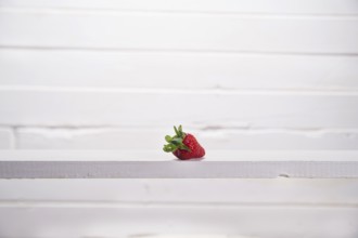 Presentation of seasonal fruits, fresh whole strawberries