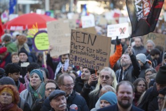 Alliance against right-wing extremism mobilised under the motto Never again is NOW! Nuremberg
