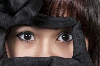 Eye of a very beautiful young woman