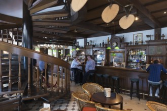 Famous Long Bar the birthplace of Sling cocktail, Singapore, Asia