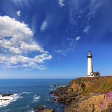 California Pigeon point Lighthouse in Cabrillo Hwy coastal highway State Route 1