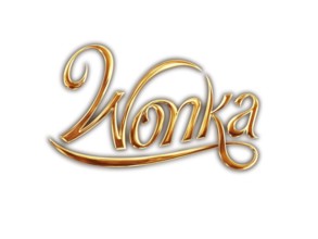 Turned to the right, Wonka Movie Logo, Logo