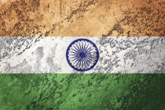 Grunge India flag. India