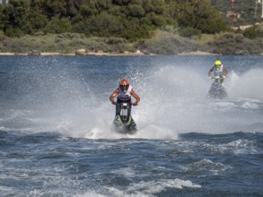 Olbia, Italy - September 16 - 20192 Aquabike world Championship gran prix of Italy