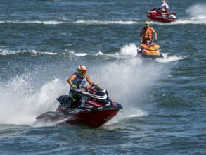 Olbia, Italy - September 16 - 20192 Aquabike world Championship gran prix of Italy