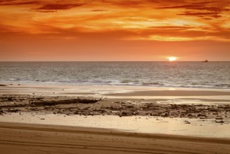 An image of a beautiful sunset at Broome Australia