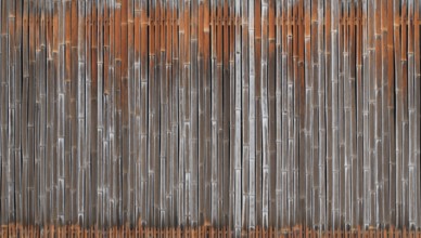 Weathered faded bamboo fence exterior wall background texture, Kyoto, Japan, Asia