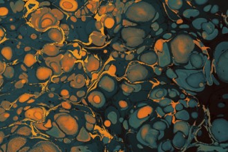 Ebru marble effect pattern design for print
