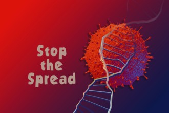 Stop coronavirus outbreak Pandemic and public health risk concept