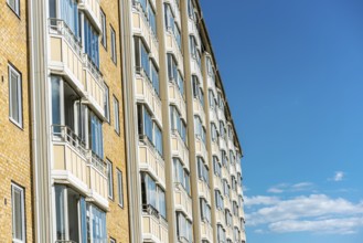 Facade of a high rise apartment building