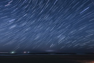 60 minutes of the star of the trajectory (Sendai Arahama Coast). Shooting Location: Sendai, Miyagi