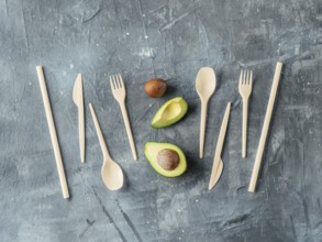 Avocado Seeds Biodegradable Single-Use Cutlery. Bioplastic - Great alternative to plastic