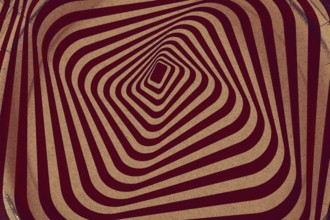 Retro background from a twisted spiral with cracks and scratches.vintage geometric with swirling