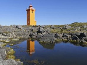 Stafnes Lighthouse Reykjanes Peninsula, Iceland, Europe