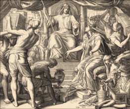 King Solomon and the Queen of Sheba, Old Testament, by Julius Schnorr von Carolsfeld