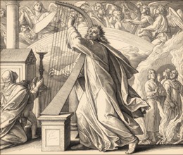 David the Psalmist, Old Testament, by Julius Schnorr von Carolsfeld