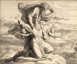 God shows Moses the Promised Land, Old Testament, by Julius Schnorr von Carolsfeld, 1860