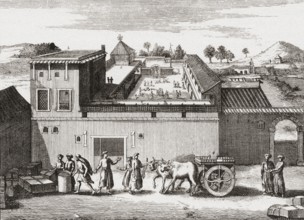 Trading post established by British East India Company at Surat, Gujarat, India, Asia