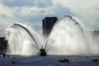 Ship parade in Hamburg