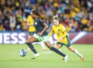 BRISBANE, AUSTRALIA, JULY 27: Ifeoma ONUMONU of Nigeria as Australia plays Nigeria at the FIFA