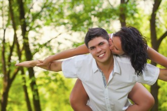 A playing couple