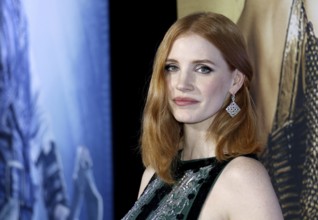 Jessica Chastain at the Los Angeles premiere of 'The Huntsman: Winter's War' held at the Regency