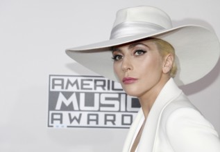 Lady Gaga at the 2016 American Music Awards held at the Microsoft Theater in Los Angeles, USA on