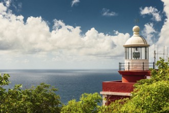 France's southernmost lighthouse, Caravelle Peninsula, Martinique, French Antilles, Caribbean,