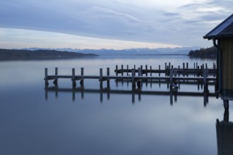 Jetty on Lake Starnberg, Bavaria