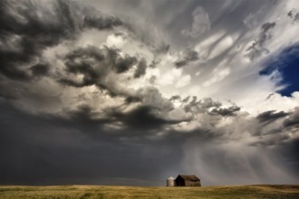 Storm Clouds Canada rural countryside Prairie Scene