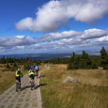 On the mountain bike on the brocken