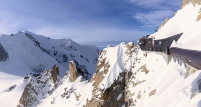The Pipe, Aiguille du Midi, Mont Blanc, Chamonix, France, Europe